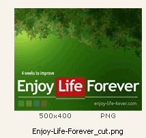 Вариант элемента стиля Enjoy Life Forever